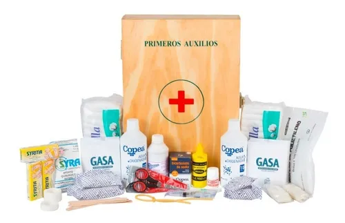 comprar Botiquín De Primeros Auxilios Madera 80 Elementos Modelo Md
