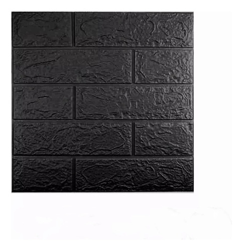 Papel Tapiz 3d Patron Ladrillo Pegatina 20pcs 35x38cm Negro