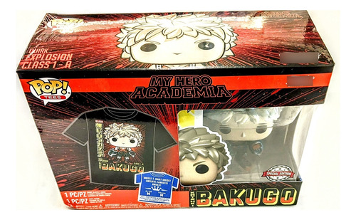 Funko Pop & Tees My Hero Academia Katsuki Bakugo Ed Especial (Usado)