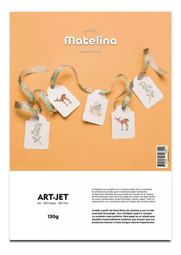 Matelina - Simple Faz - Art Jet® - 100 Hojas - A4 - 130gr