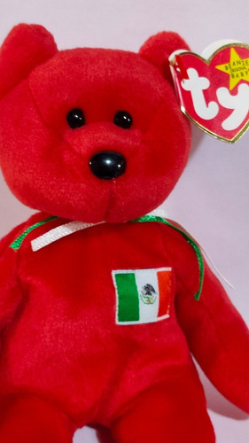 Ty Peluche Beanie Babies Osito Mexico Toy Raro 1999 Bear