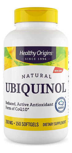 Healthy Origins Ubiquinol Natural Coq-10 200 Mg 150 Softgels