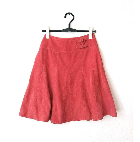 Falda De Pana Color Salmon Garnet Hill Talla 2