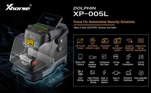 Cortadora De Llaves Xhorse Dolphin Ii Xp-005l
