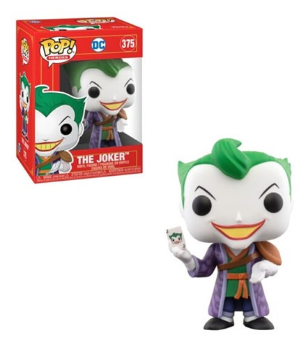 Boneco Pop Heroes Coringa The Joker Imperial 375 Dc Funko