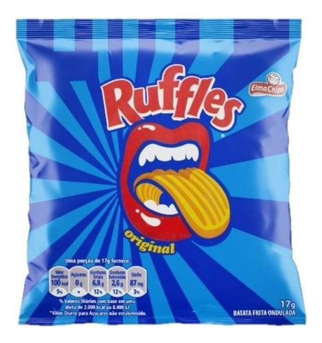 250 Salgadinho Batata Ruffles 17g Pequeno - Elma Chips