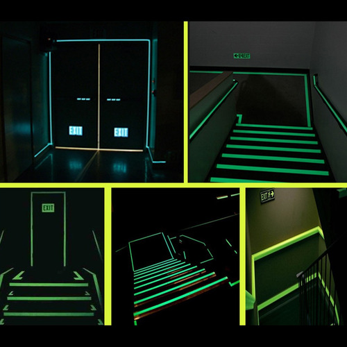 Brilho Na Fita Fluorescente Escura Verde