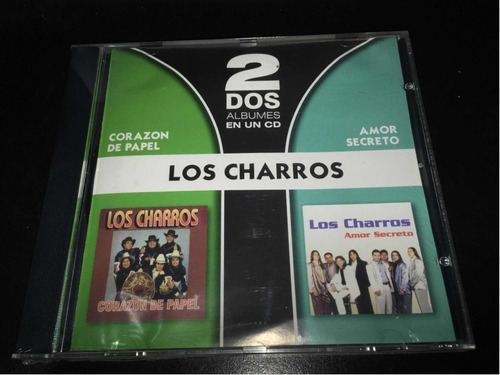 Los Charros Corazón De Papel Y Amor Secreto Cd 2 En 1 Nue 