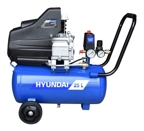 Compresor de aire eléctrico portátil Hyundai HYAC25K 25L 2.5hp 110V 60Hz azul