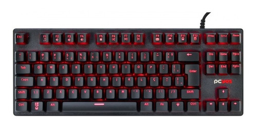 Teclado Mecânico Usb Kl7 Outemu Blue Abnt2 Led 1.8m Pcyes