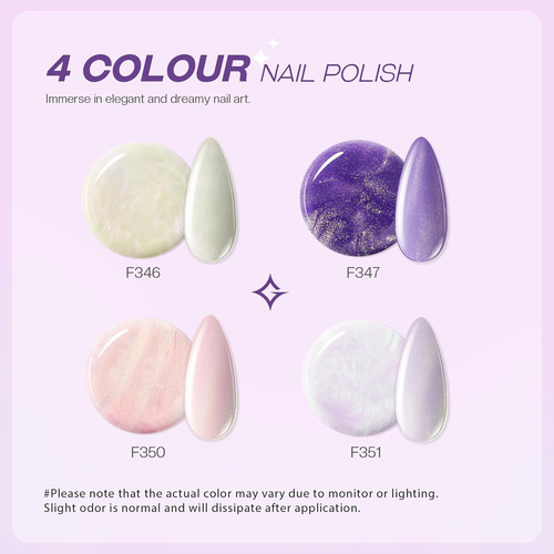 Juego De Esmalte De Uñas De Perlas: Kit De Esmalte De Uñas S