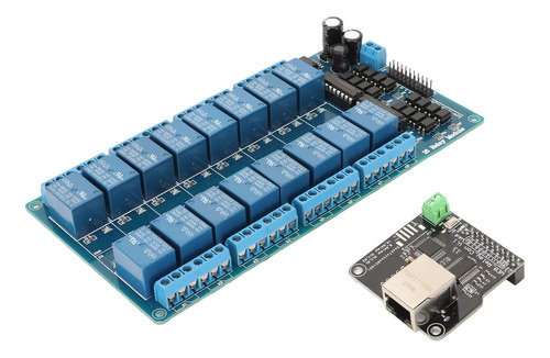 Modulo Rele 16 Canal 5v Interfaz Rj45 Ethernet Disparador