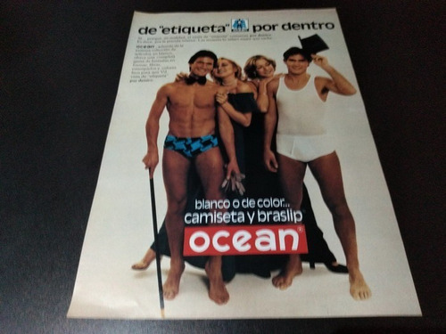 (pb275) Publicidad Clipping Lenceria Masculina Ocean * 1978