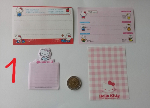 Lote De Hojas Memo Hello Kitty N°2, Sanrio