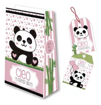 Comprar Kit Imprimible Personalizado Candy Bar Panda Rosa