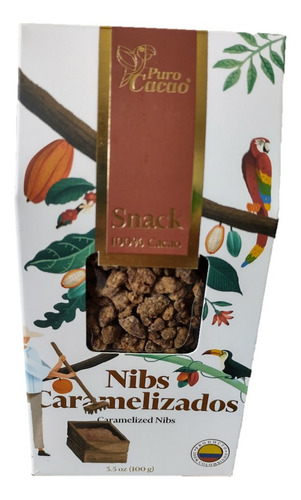 Snacks Nibs De 100% Cacao Tostado Premiu - g a $349