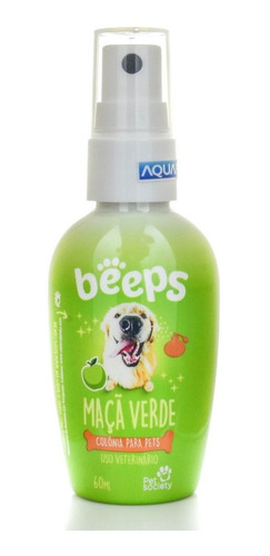 Pet Society Beeps Colônia Para Pets 60ml Maçã Verde