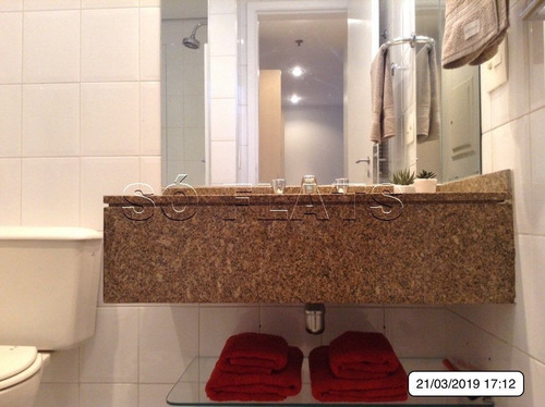 Imagem 11 de 15 de Na Arborizada Rua Lavandisca, Flat Mercure, Prox A Avenida E Ao Shopping Ibirapuera - Sf29648