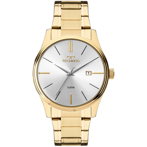 Relógio Technos Masculino Steel Dourado 2115mpn/4k + Nota F.