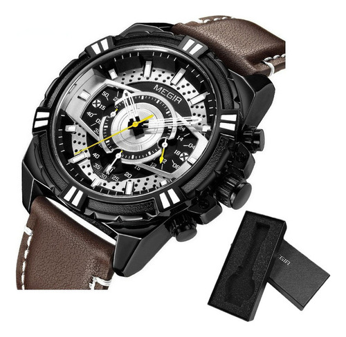 Reloj Deportivo Megir Chronograph Luminous Calendar