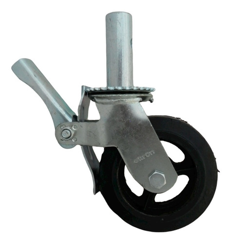 Rueda Para Andamio Con Freno 160 Mm. Con Perno De 35 Mm. Ruedas Negro