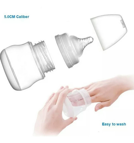 Imagen 2 de 3 de Sacaleches Boca Ancha Compatible Con Avent, Incluye Mamadera