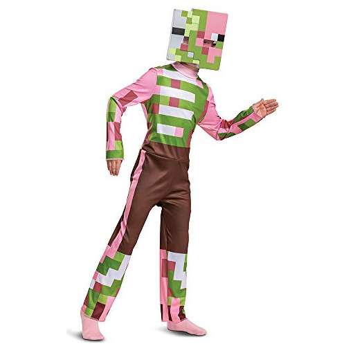 Disfraz De Minecraft Zombie Pigman Outfit Para Niños, Disfra