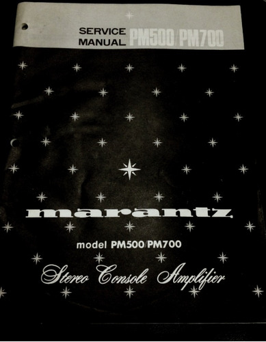 Marantz Pm 500 Amplificador Manual Original - Leer Entender