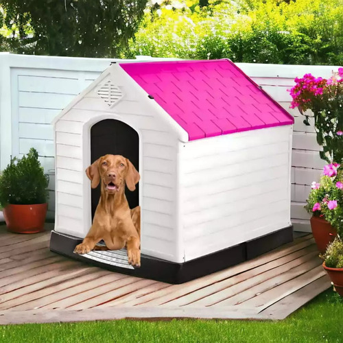 Cama Exterior Q Perrón Pinklub Grande Rosa 99x96 Cm