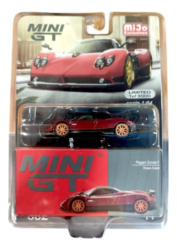 Mini Gt Pagani Zonda F Bordo Bordó