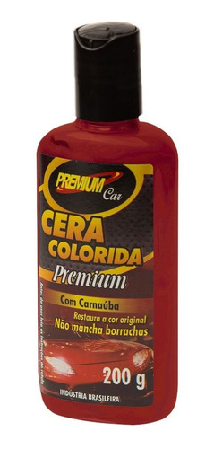10 Ceras Automotiva Color Premium Carnaúba Lubsil Colorida