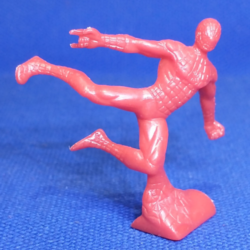 Figura Promoción Spiderman Miniatura Barcel 2002 Rojo B (Usado)