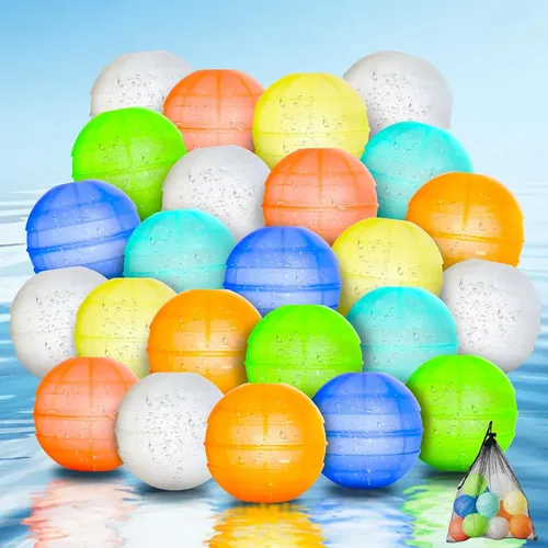 Seguros No Tóxicos Sin Látex Globos De Agua Reutilizables - 24 Piezas, Llenado Rápido, Juguete De Verano Para Niños Y Adultos Globos Agua Reutilizables Seguros No Tóxicos Sin Látex Globos De Agua Reutilizables - 24 Piezas, Llenado Rápido, Juguete De Verano Para Niños Y Adultos Globos Agua Reutilizables