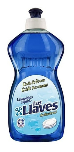 Imagen 1 de 4 de Lavaplato Liquido Antibacterial Las Llaves 500ml