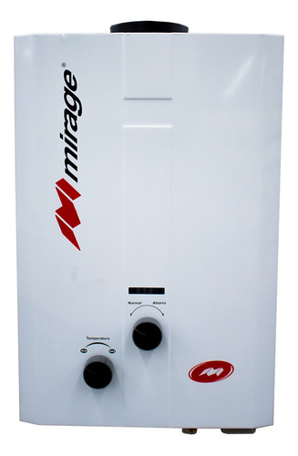 Calentador De Agua A Gas Gn/glp Mirage Flux 6 Litros