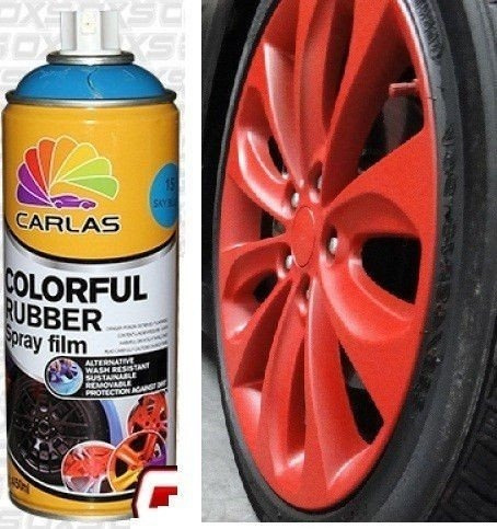 Recubrimiento Pintura D Goma Spray Carlas Orange Red (naranj