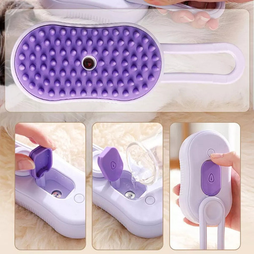 . Cepillo De Vapor Para Perros Y Gatos 3 En 1