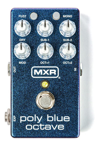 Bundle De Octava Poly Blue Blue Mxr Mxr M306 Con 2 Cables De