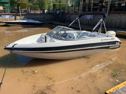 Imagen 2 de 13 de Lancha Open Quicksilver 555 Evinrude E-tec 115hp Como Nueva