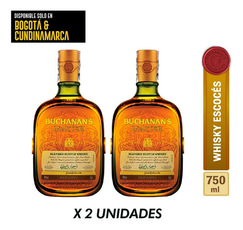 Whisky Buchanans Master 750 X 2un - mL a $227