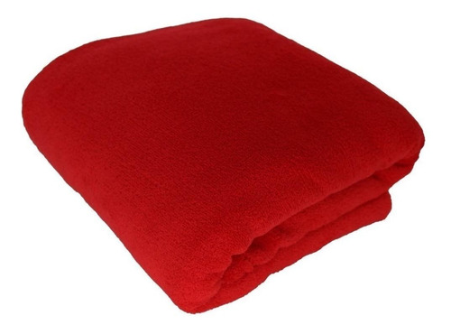 Cobertor Hazime Enxovais Microfibra cor vermelho de 220cm x 180cm
