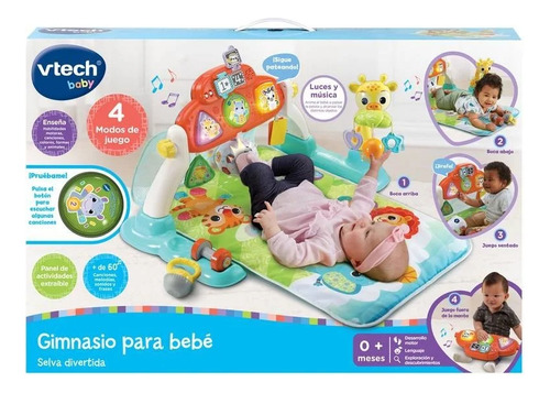 Imagen 2 de 8 de Vtech Gimnasio Selva Divertida Alfombra Con Animales