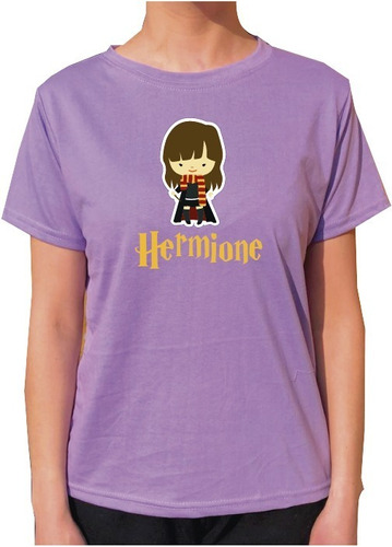 Polera Harry Potter Hermione Algodón  Lacombidelmemo 