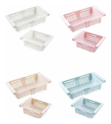 Pack De 4 Organizador Refrigerador Nevera Cocina