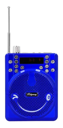 Megafono Bocina Portatil Bt Radio Micro Sd Microfono Aux /e