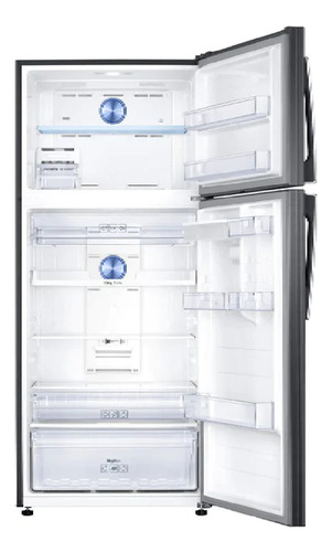 Imagen 3 de 3 de Heladera inverter no frost Samsung RT53K6645 black inox con freezer 526L 220V