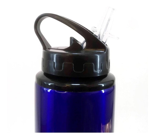 Imagen 2 de 10 de Botella Deportiva Aluminio 750 Ml Pico Rebatible 4 Unidades