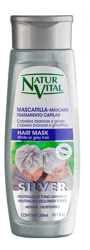 Máscara Capilar Silver Neutraliza Tono Amarillo Naturvital