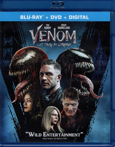 Venom Carnage Liberado Tom Hardy Pelicula Blu-ray + Dvd
