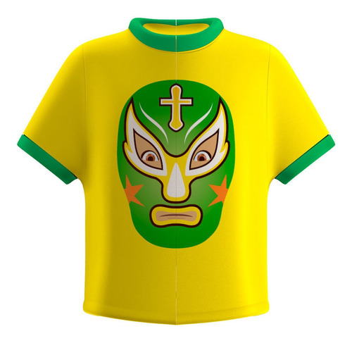 Flipper Portacepillo Camiseta Lucha Libre Verde